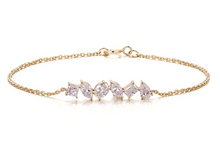 14k Gold Minimalist Multi-Shape Lab Diamond Bracelet
