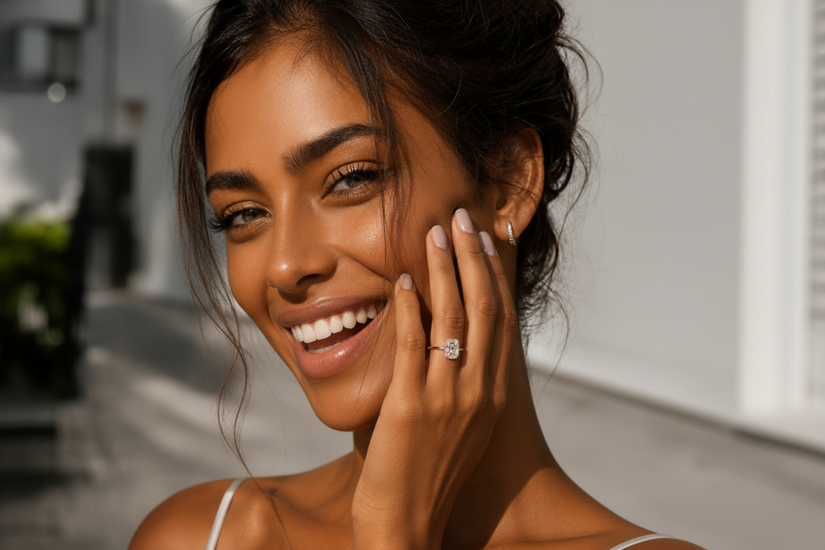 Smooth Skin Model with Jewelry